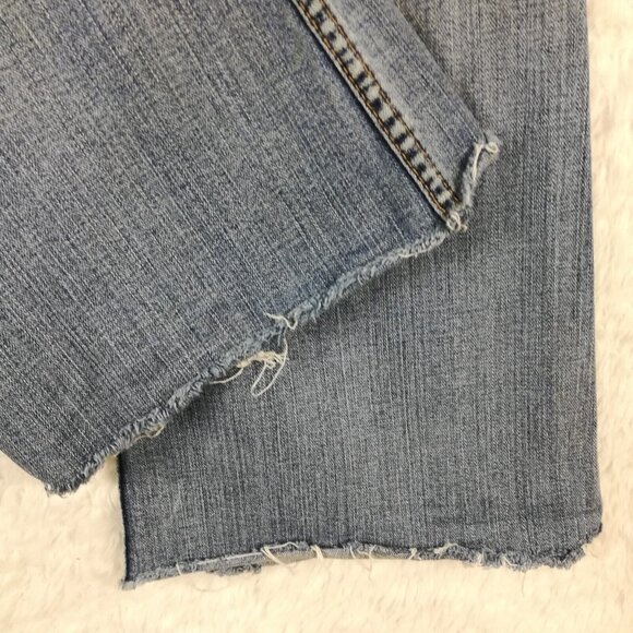 BKE Womens Jeans Star Stretch Flare Blue Denim Stone Wash Low Rise 32‎ - Picture 15 of 15